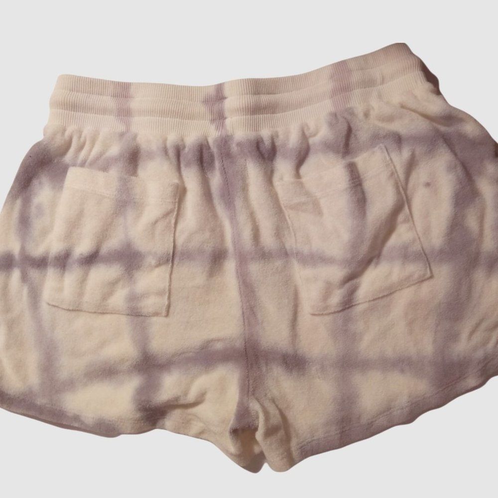 Mododoc Terry Tie Dye Stripe Drawstring Shorts Po… - image 2